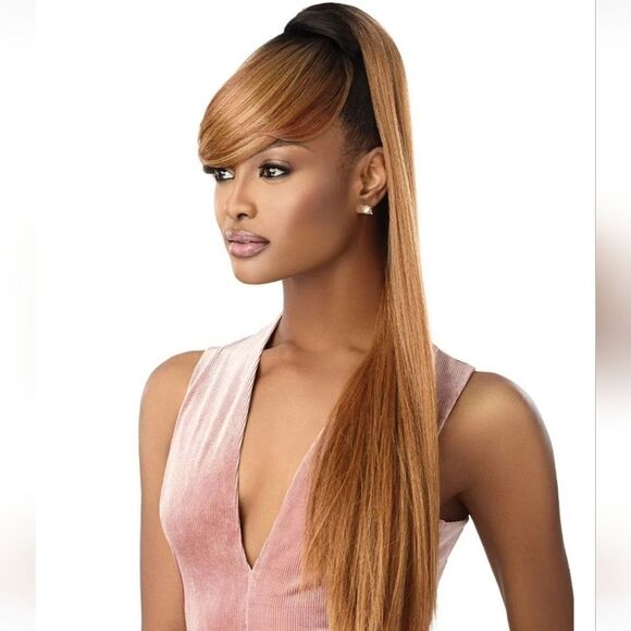 Beautiful bang and ponytail quick weave wig color 2T1/30 hair - Picture 9 of 10